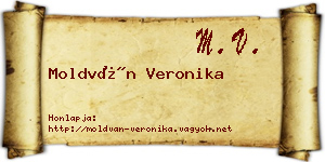 Moldván Veronika névjegykártya