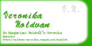veronika moldvan business card